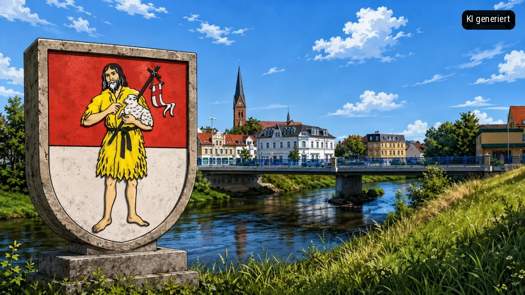Vom Staßfurter Stadtwappen auf den Weg des Friedens