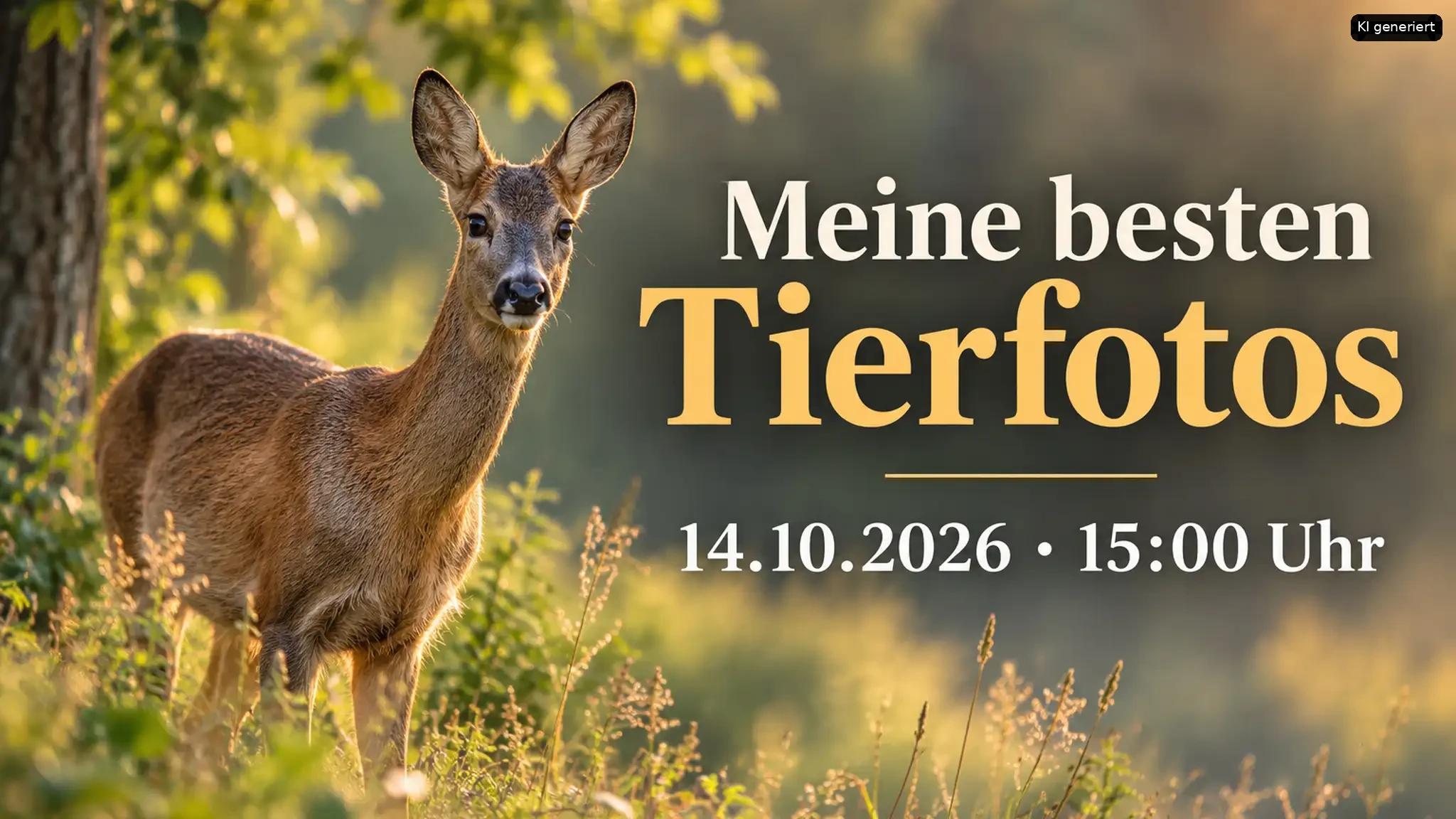Eindrucksvolles Foto eines Kapplammes in einer sonnenbeschienenen Waldlichtung.